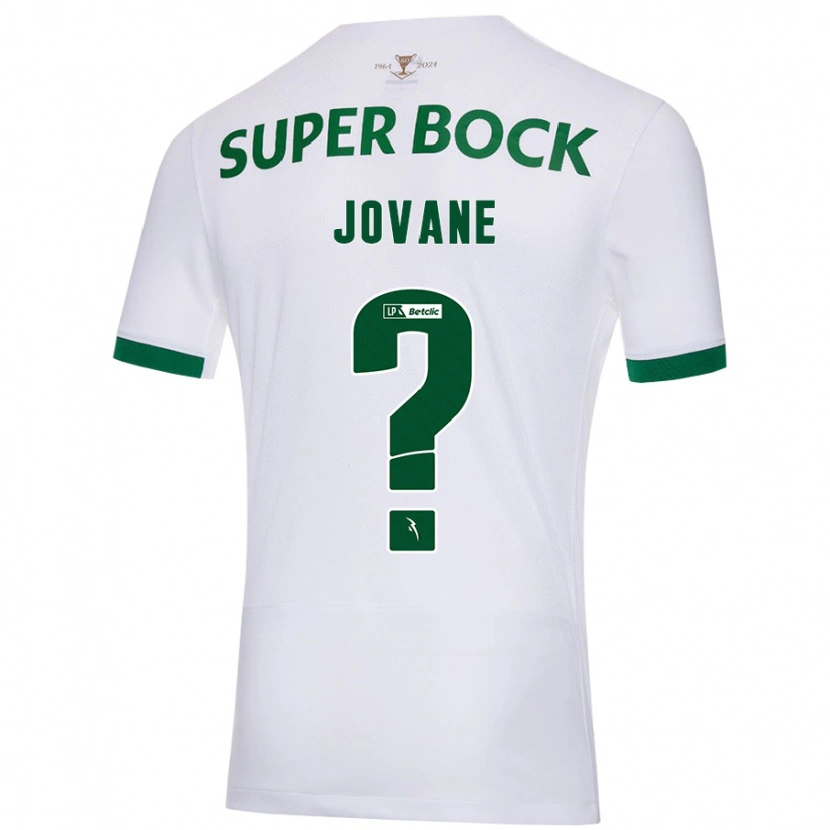 Danxen Enfant Maillot Jovane #0 Blanc Vert Tenues Extérieur 2024/25 T-Shirt