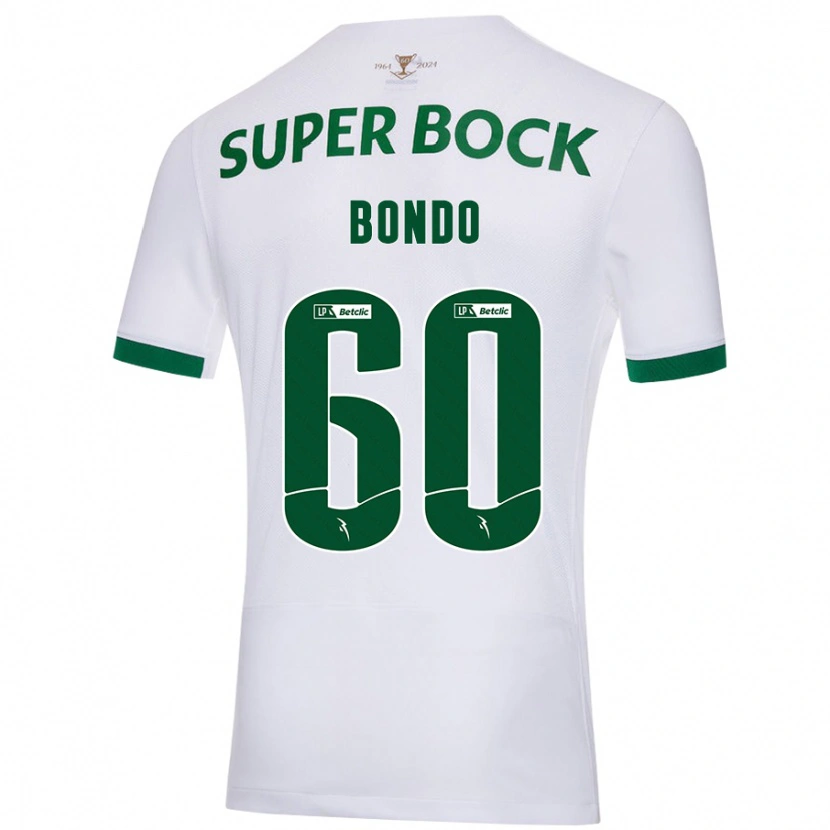 Danxen Enfant Maillot Pedro Bondo #60 Blanc Vert Tenues Extérieur 2024/25 T-Shirt