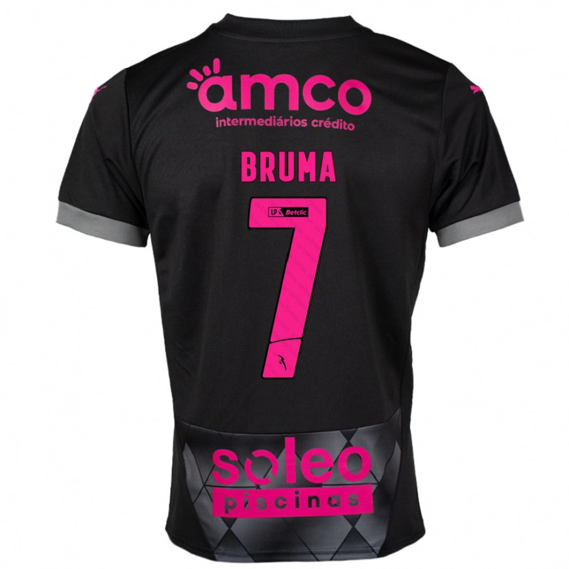 Danxen Enfant Maillot Bruma #7 Noir Rose Tenues Extérieur 2024/25 T-Shirt