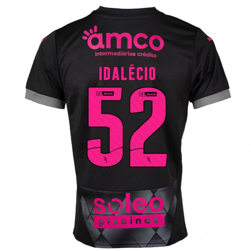 Danxen Enfant Maillot Idalécio #52 Noir Rose Tenues Extérieur 2024/25 T-Shirt