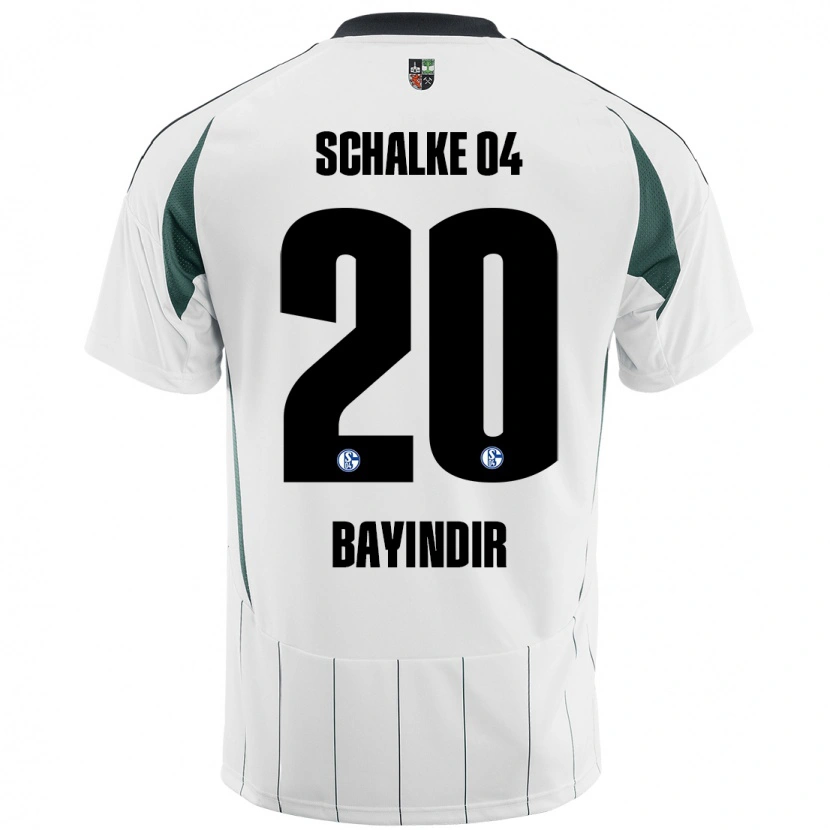 Danxen Enfant Maillot Aris Bayindir #20 Blanc Vert Tenues Extérieur 2024/25 T-Shirt