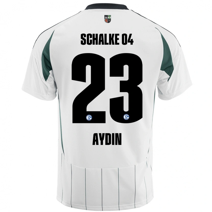 Danxen Enfant Maillot Mehmet Aydın #23 Blanc Vert Tenues Extérieur 2024/25 T-Shirt