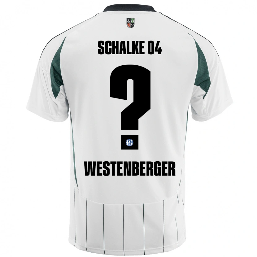 Danxen Enfant Maillot Noel Westenberger #0 Blanc Vert Tenues Extérieur 2024/25 T-Shirt