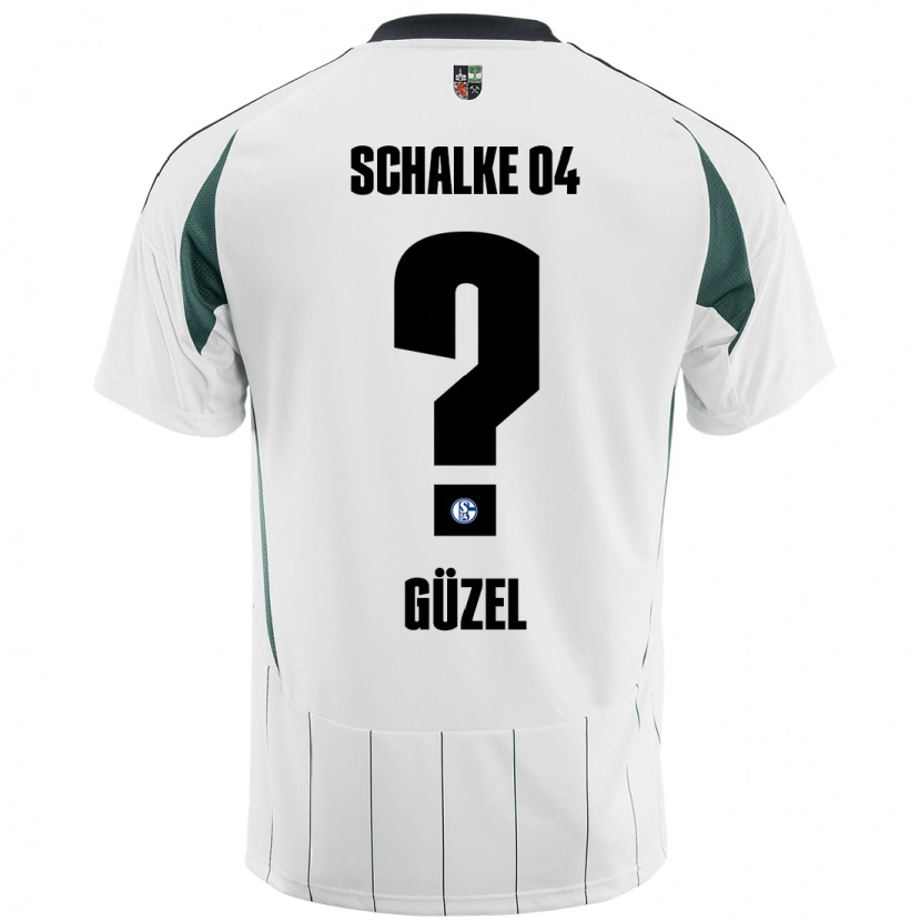 Danxen Enfant Maillot Arian Güzel #0 Blanc Vert Tenues Extérieur 2024/25 T-Shirt