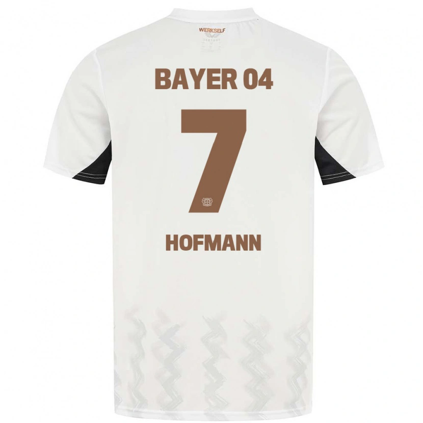 Danxen Enfant Maillot Jonas Hofmann #7 Blanc Noir Tenues Extérieur 2024/25 T-Shirt