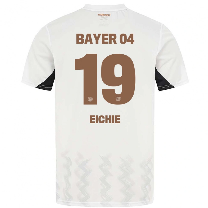 Danxen Enfant Maillot Isaiah Eichie #19 Blanc Noir Tenues Extérieur 2024/25 T-Shirt