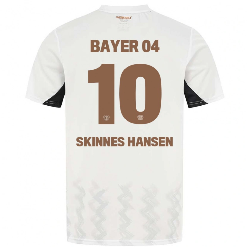 Danxen Enfant Maillot Synne Skinnes Hansen #10 Blanc Noir Tenues Extérieur 2024/25 T-Shirt