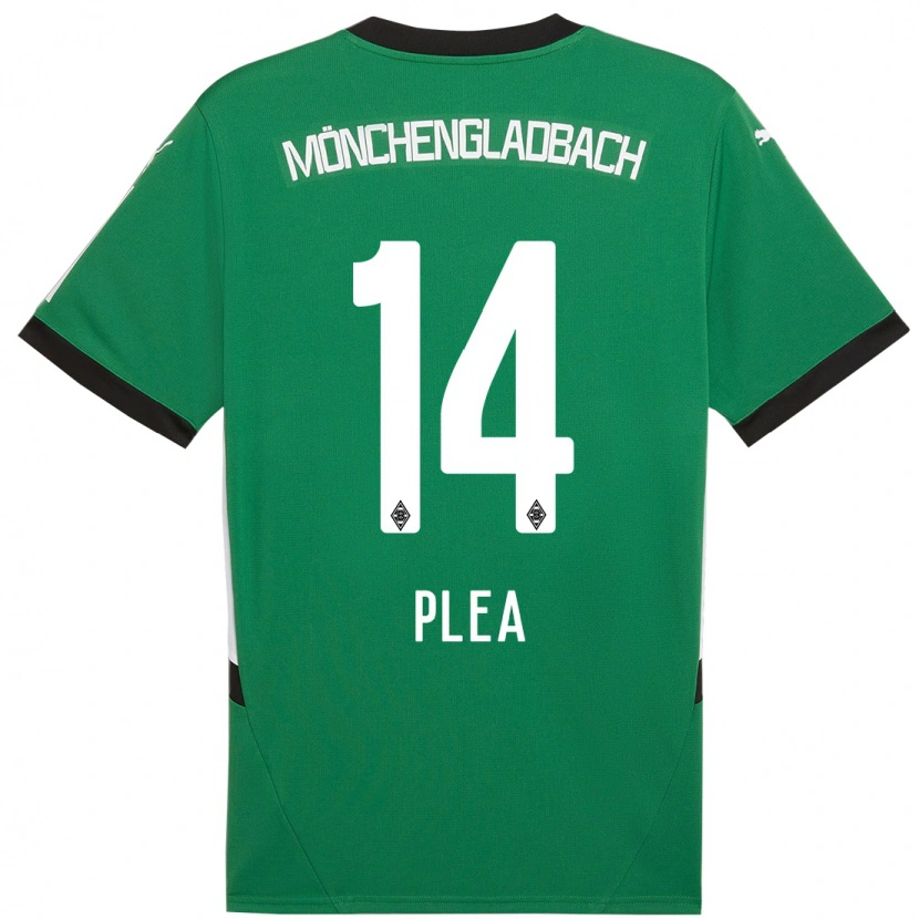 Danxen Enfant Maillot Alassane Plea #14 Vert Blanc Tenues Extérieur 2024/25 T-Shirt