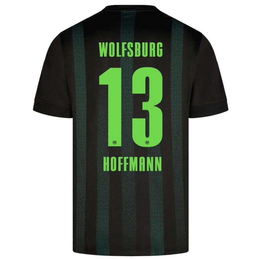 Danxen Enfant Maillot Nils Hoffmann #13 Vert Foncé Tenues Extérieur 2024/25 T-Shirt