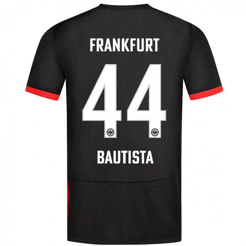 Danxen Enfant Maillot Davis Bautista #44 Noir Tenues Extérieur 2024/25 T-Shirt