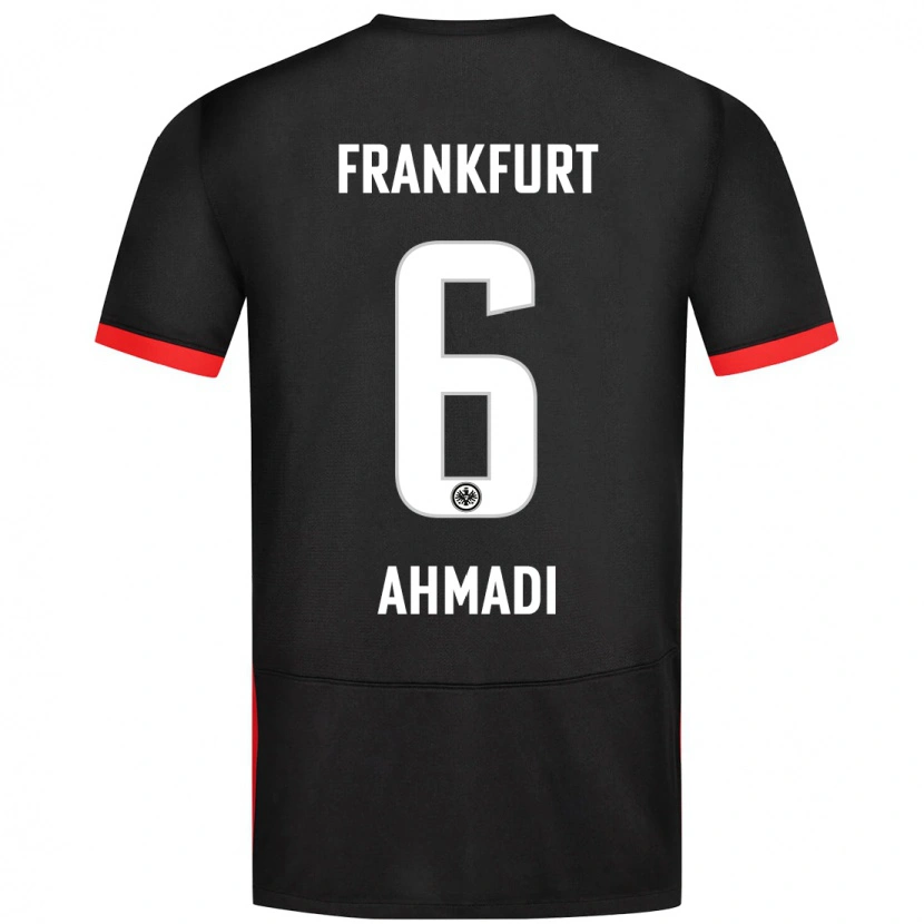 Danxen Enfant Maillot Shayan Ahmadi #6 Noir Tenues Extérieur 2024/25 T-Shirt