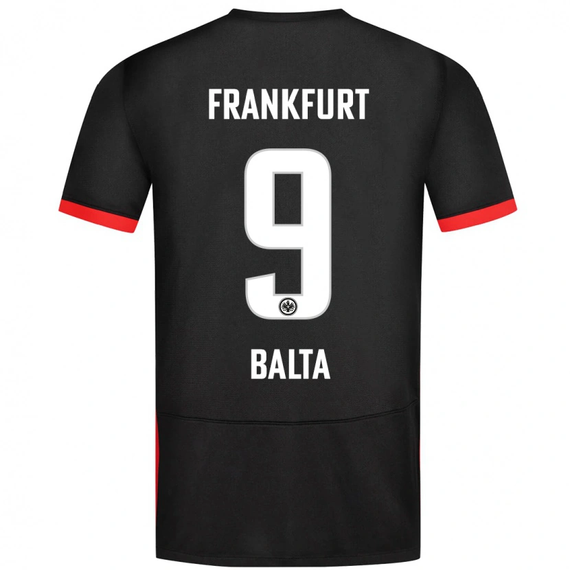 Danxen Enfant Maillot Sahin Balta #9 Noir Tenues Extérieur 2024/25 T-Shirt