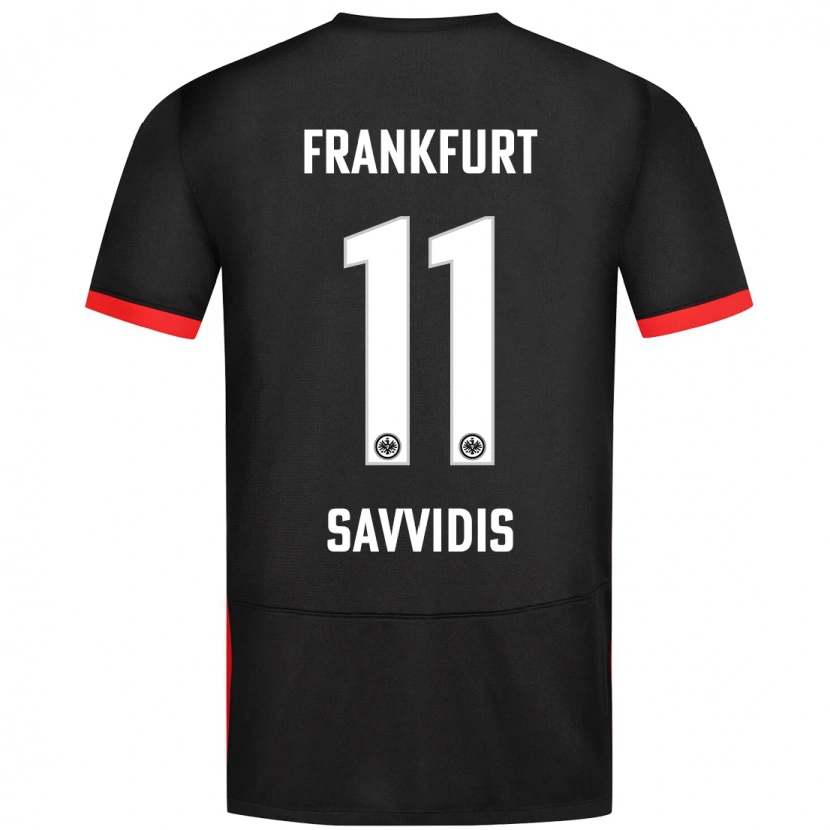 Danxen Enfant Maillot Rafail Savvidis #11 Noir Tenues Extérieur 2024/25 T-Shirt