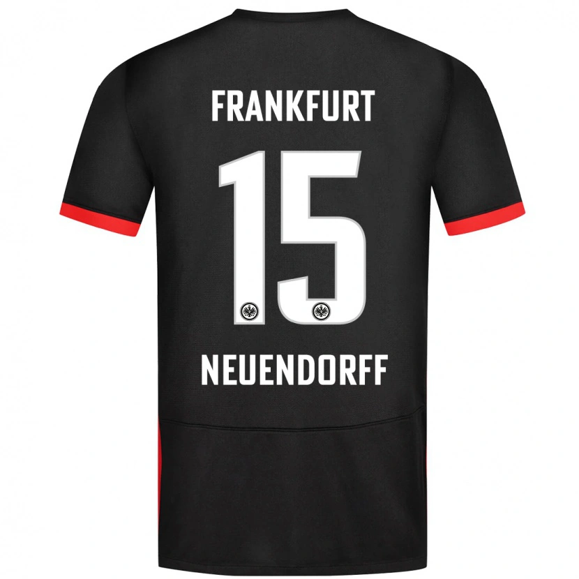 Danxen Enfant Maillot Nilo Neuendorff #15 Noir Tenues Extérieur 2024/25 T-Shirt