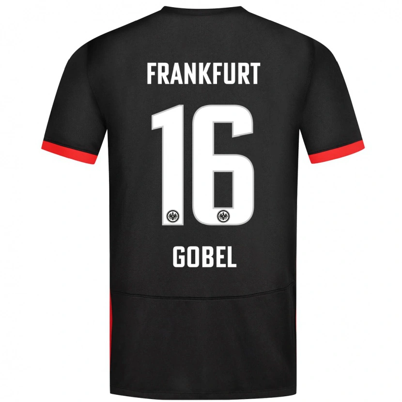 Danxen Enfant Maillot Marlon Göbel #16 Noir Tenues Extérieur 2024/25 T-Shirt