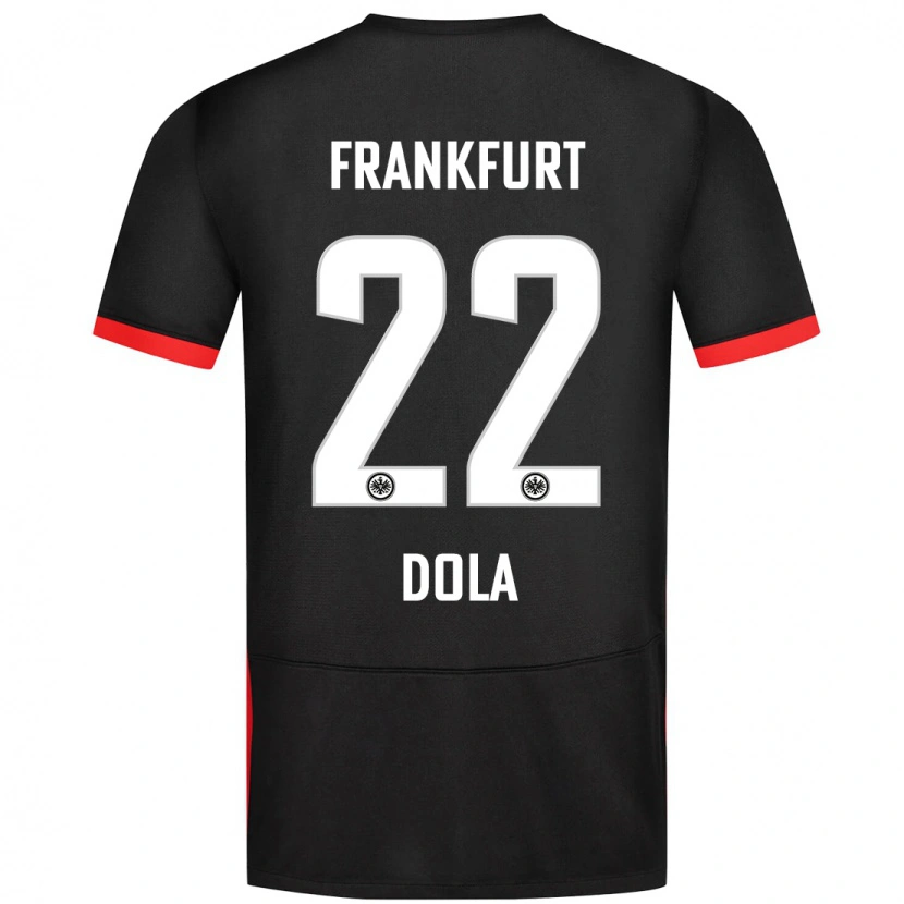 Danxen Enfant Maillot Igor Dola #22 Noir Tenues Extérieur 2024/25 T-Shirt