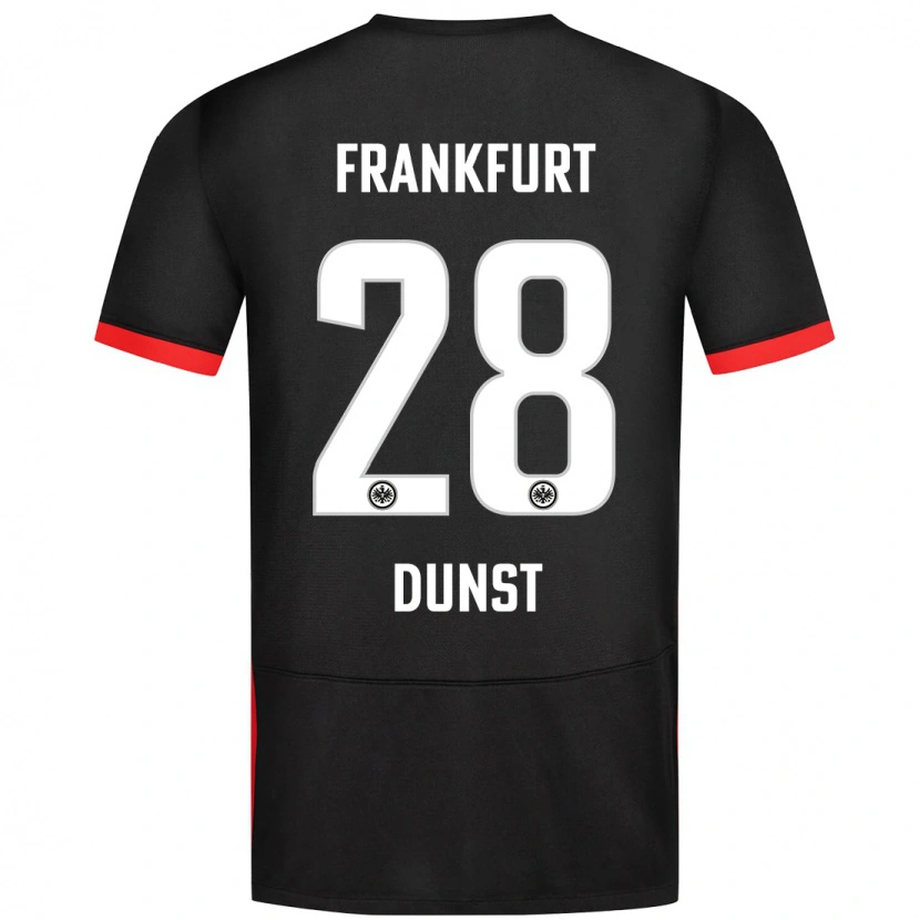 Danxen Enfant Maillot Barbara Dunst #28 Noir Tenues Extérieur 2024/25 T-Shirt