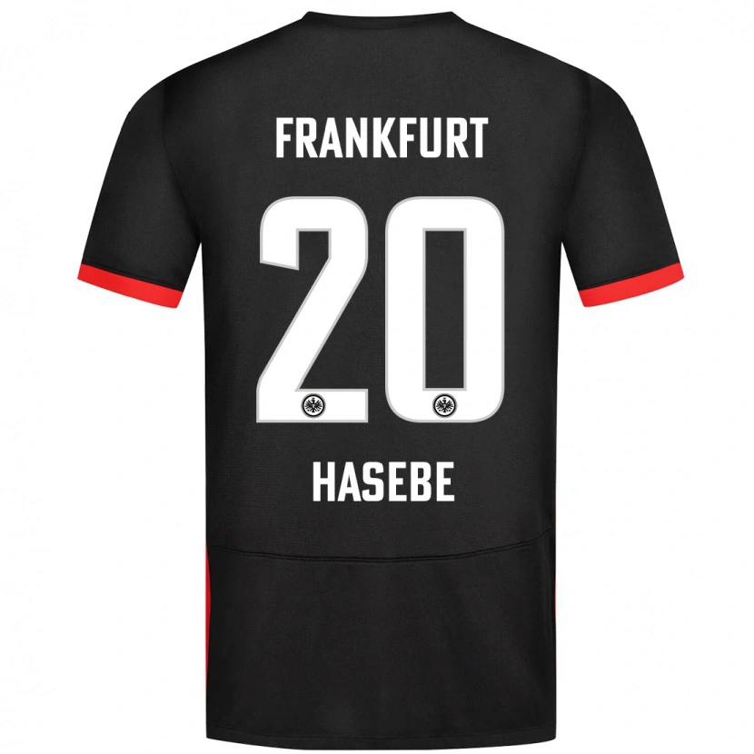 Danxen Enfant Maillot Makoto Hasebe #20 Noir Tenues Extérieur 2024/25 T-Shirt