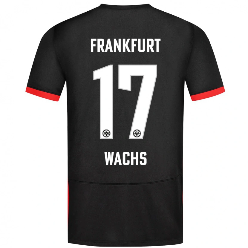 Danxen Enfant Maillot Marc Wachs #17 Noir Tenues Extérieur 2024/25 T-Shirt