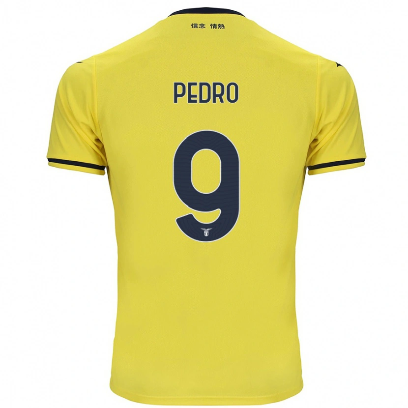 Danxen Enfant Maillot Pedro #9 Jaune Tenues Extérieur 2024/25 T-Shirt