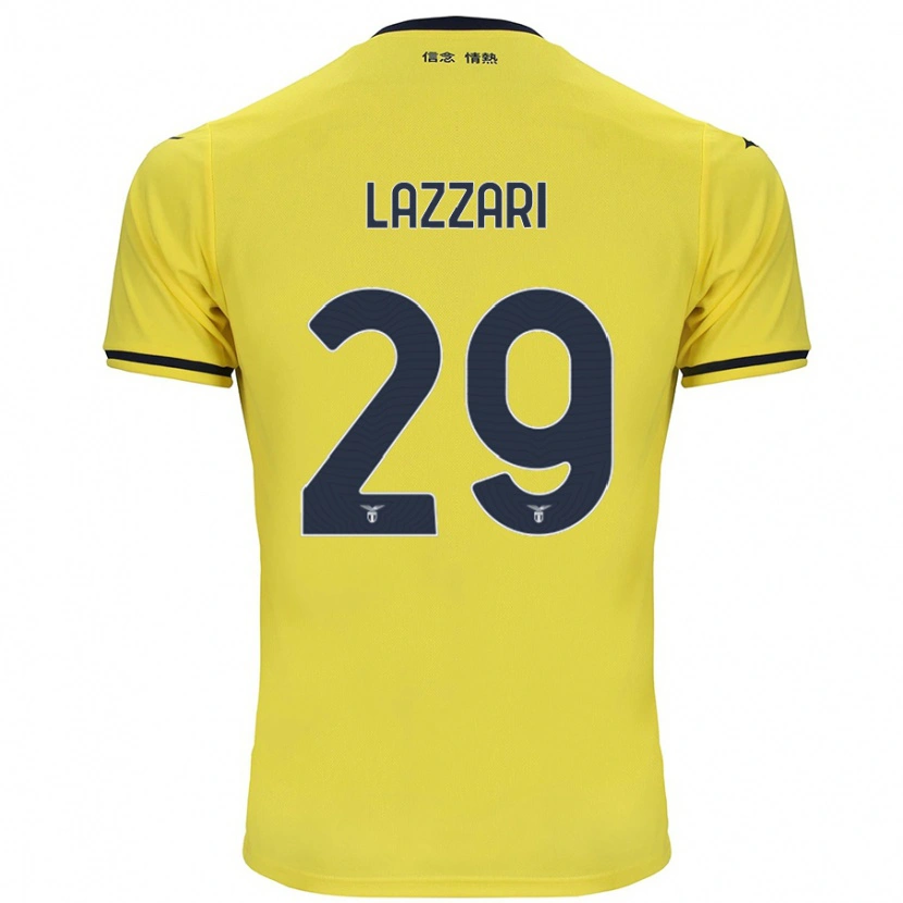 Danxen Enfant Maillot Manuel Lazzari #29 Jaune Tenues Extérieur 2024/25 T-Shirt