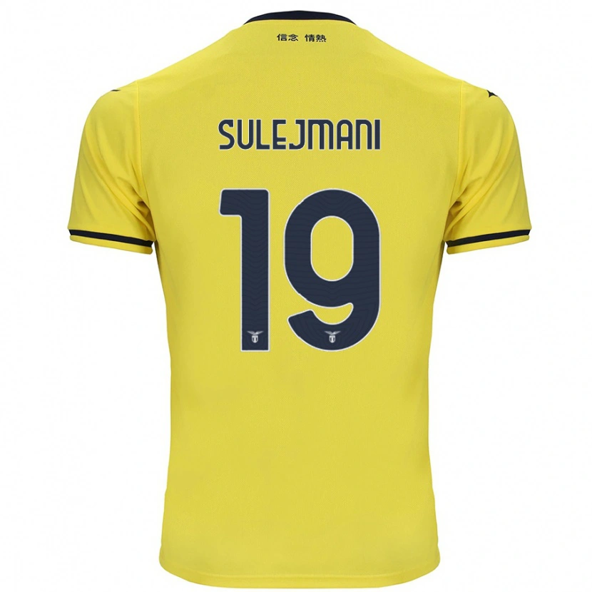 Danxen Enfant Maillot Flavio Sulejmani #19 Jaune Tenues Extérieur 2024/25 T-Shirt