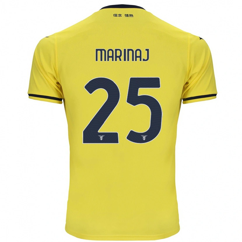 Danxen Enfant Maillot Kledi Marinaj #25 Jaune Tenues Extérieur 2024/25 T-Shirt