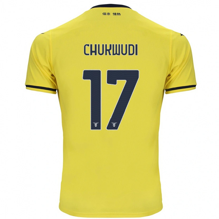 Danxen Enfant Maillot Ogonna Chukwudi #17 Jaune Tenues Extérieur 2024/25 T-Shirt