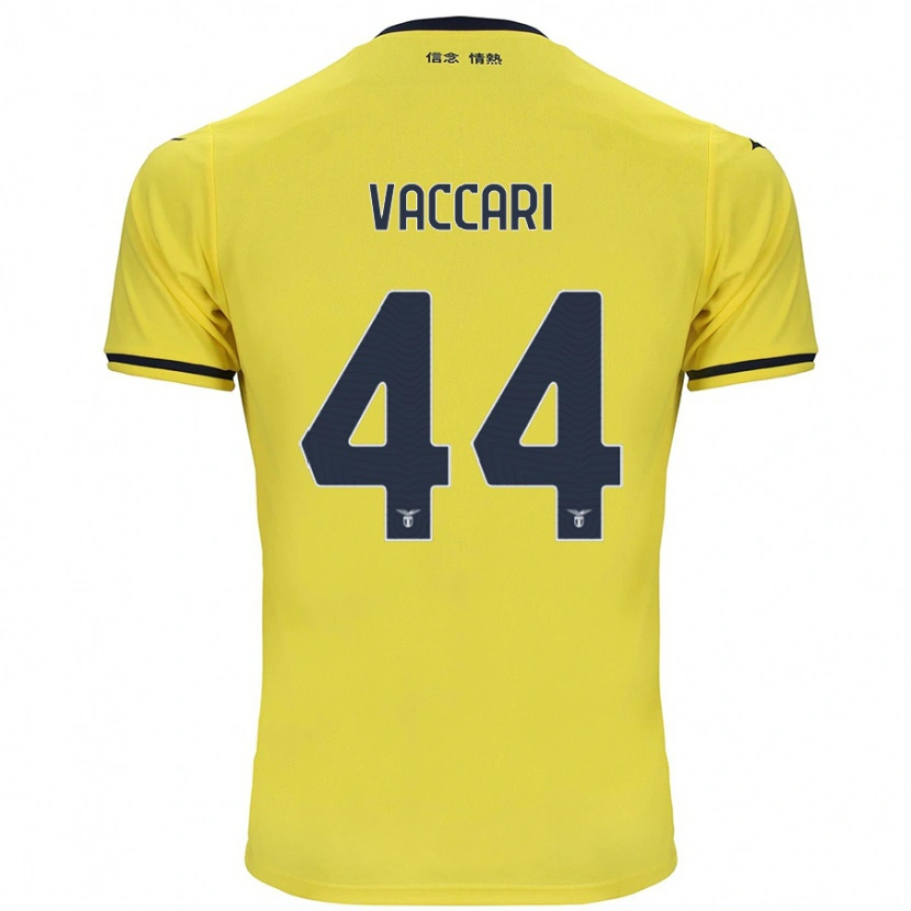 Danxen Enfant Maillot Flavia Vaccari #44 Jaune Tenues Extérieur 2024/25 T-Shirt