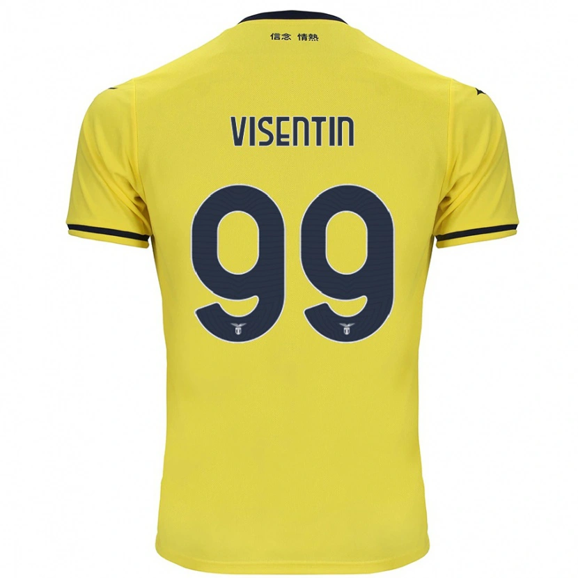 Danxen Enfant Maillot Noemi Visentin #99 Jaune Tenues Extérieur 2024/25 T-Shirt