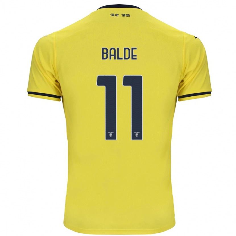 Danxen Enfant Maillot Mahamadou Balde #11 Jaune Tenues Extérieur 2024/25 T-Shirt