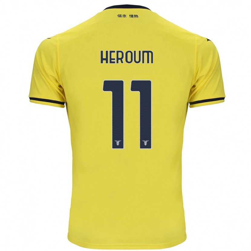 Danxen Enfant Maillot Nora Heroum #11 Jaune Tenues Extérieur 2024/25 T-Shirt