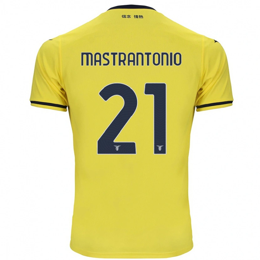 Danxen Enfant Maillot Ella Mastrantonio #21 Jaune Tenues Extérieur 2024/25 T-Shirt