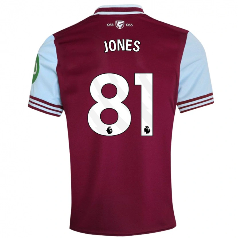 Danxen Homme Maillot Liam Jones #81 Rouge Foncé Tenues Domicile 2024/25 T-Shirt