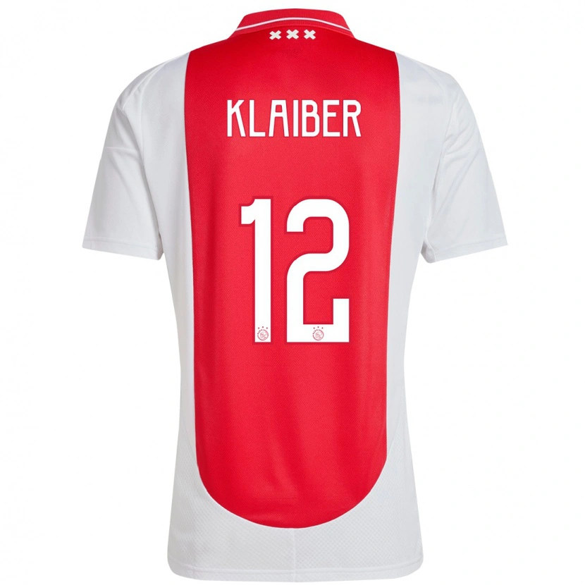 Danxen Homme Maillot Sean Klaiber #12 Rouge Blanc Tenues Domicile 2024/25 T-Shirt