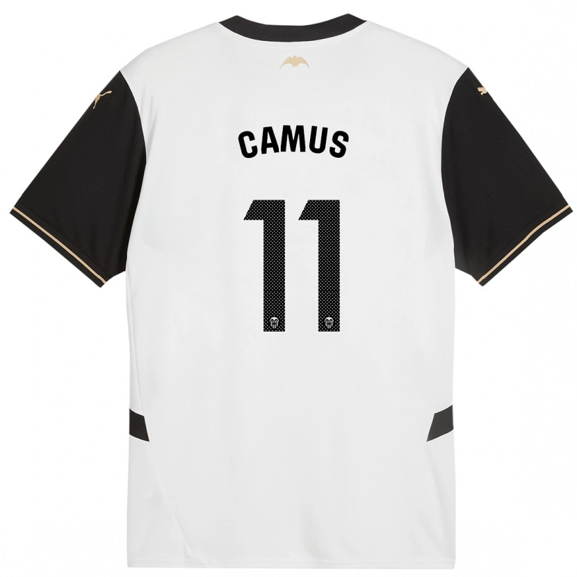 Danxen Homme Maillot Marco Camus #11 Blanc Noir Tenues Domicile 2024/25 T-Shirt