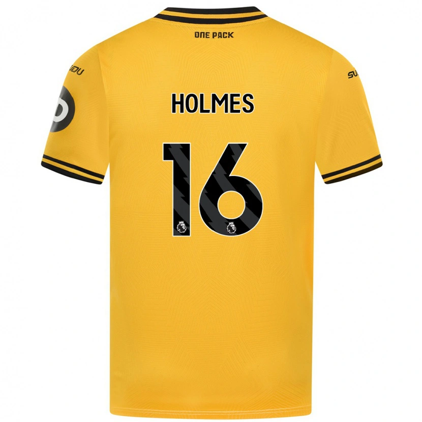 Danxen Homme Maillot Summer Holmes #16 Jaune Tenues Domicile 2024/25 T-Shirt