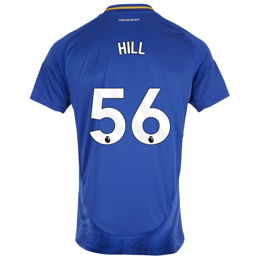 Danxen Homme Maillot Deniche Hill #56 Bleu Blanc Tenues Domicile 2024/25 T-Shirt