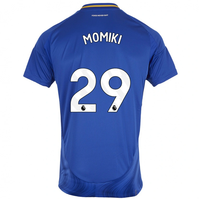 Danxen Homme Maillot Yuka Momiki #29 Bleu Blanc Tenues Domicile 2024/25 T-Shirt