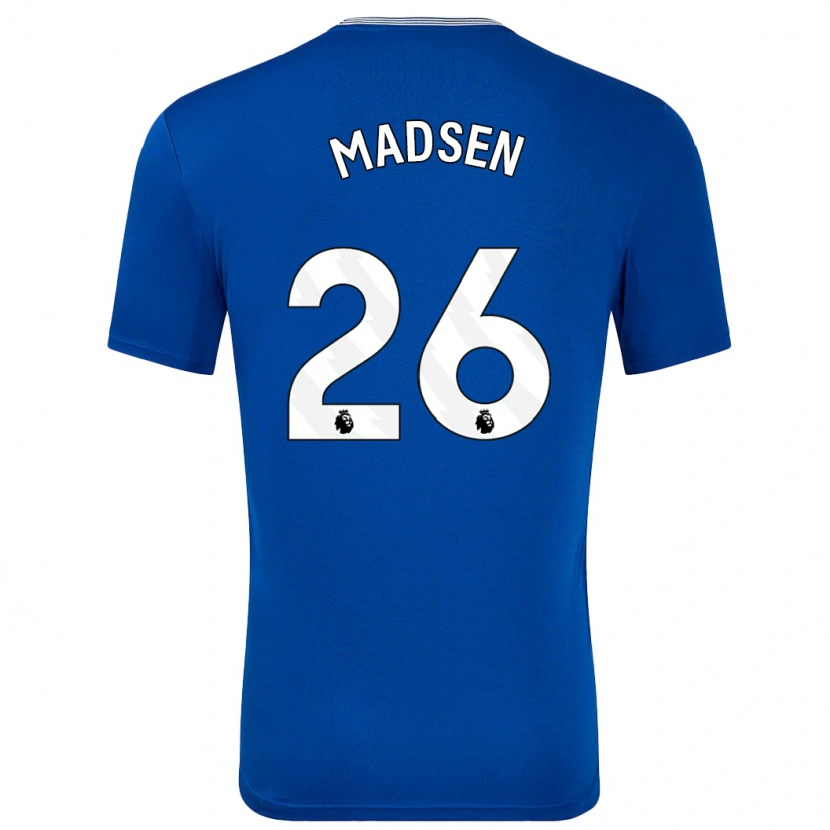 Danxen Homme Maillot Rikke Madsen #26 Bleu Avec Tenues Domicile 2024/25 T-Shirt