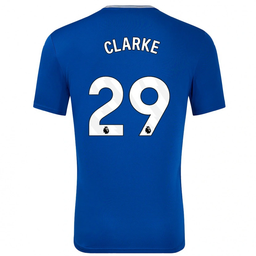 Danxen Homme Maillot Abbey Clarke #29 Bleu Avec Tenues Domicile 2024/25 T-Shirt