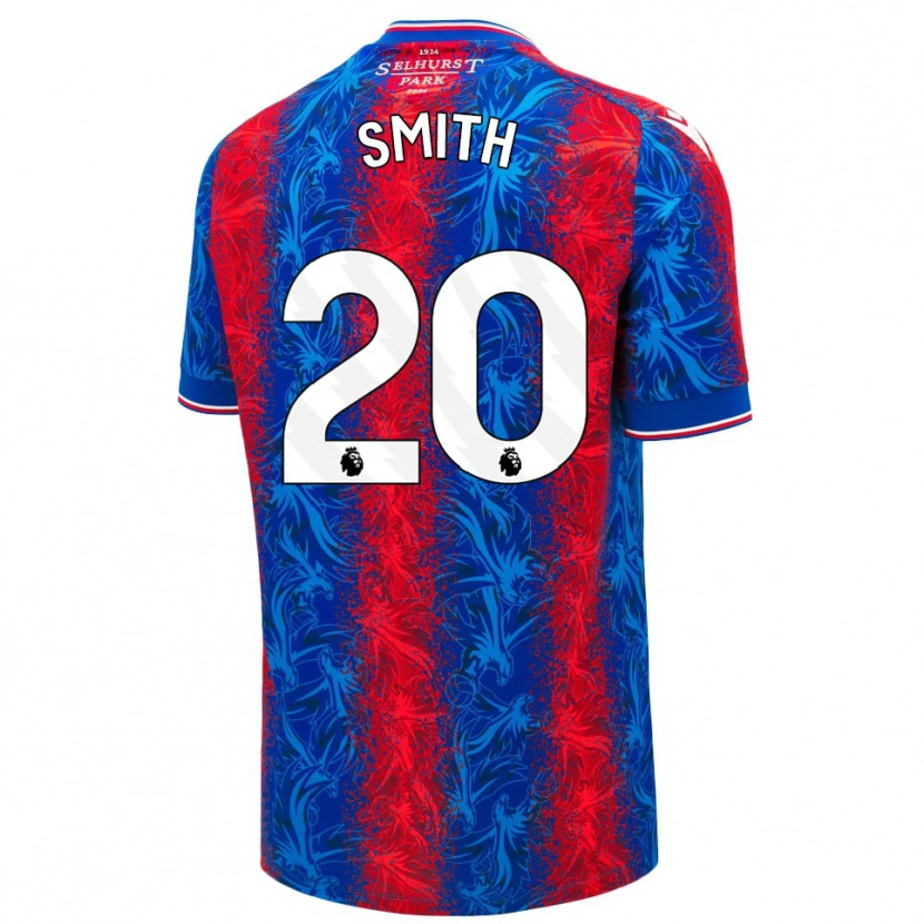 Danxen Homme Maillot Hope Smith #20 Rayures Rouges Et Bleues Tenues Domicile 2024/25 T-Shirt