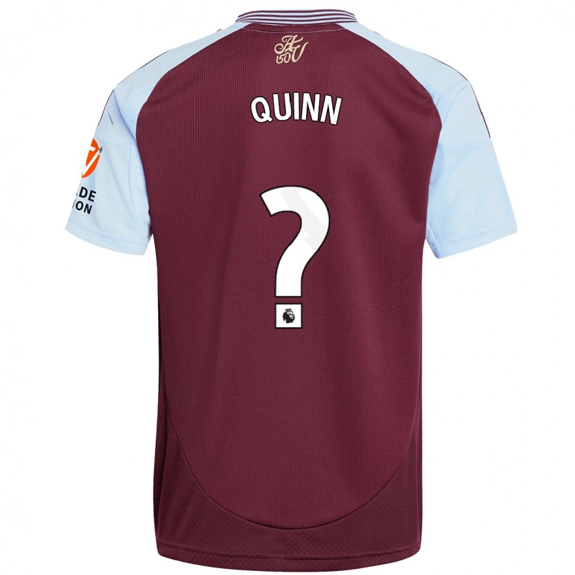 Danxen Homme Maillot Keilan Quinn #0 Bordeaux Bleu Ciel Tenues Domicile 2024/25 T-Shirt