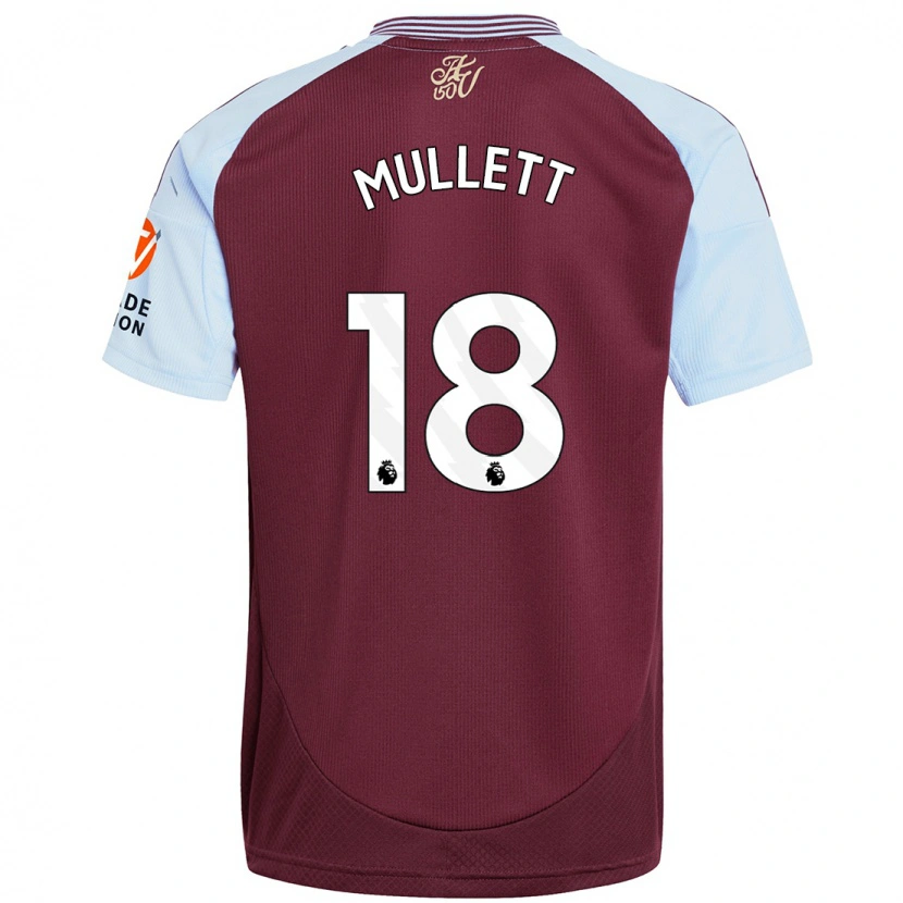 Danxen Homme Maillot Georgia Mullett #18 Bordeaux Bleu Ciel Tenues Domicile 2024/25 T-Shirt