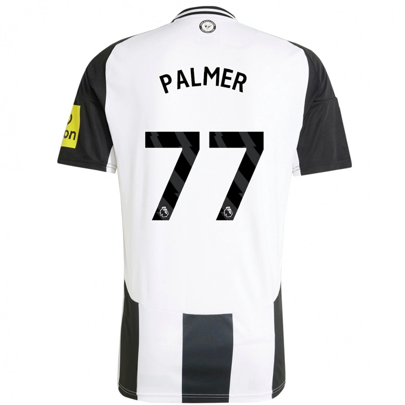 Danxen Homme Maillot Darren Palmer #77 Blanc Noir Tenues Domicile 2024/25 T-Shirt