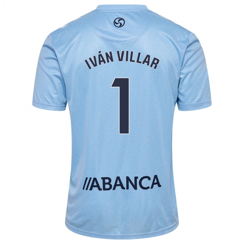 Danxen Homme Maillot Iván Villar #1 Bleu Ciel Tenues Domicile 2024/25 T-Shirt