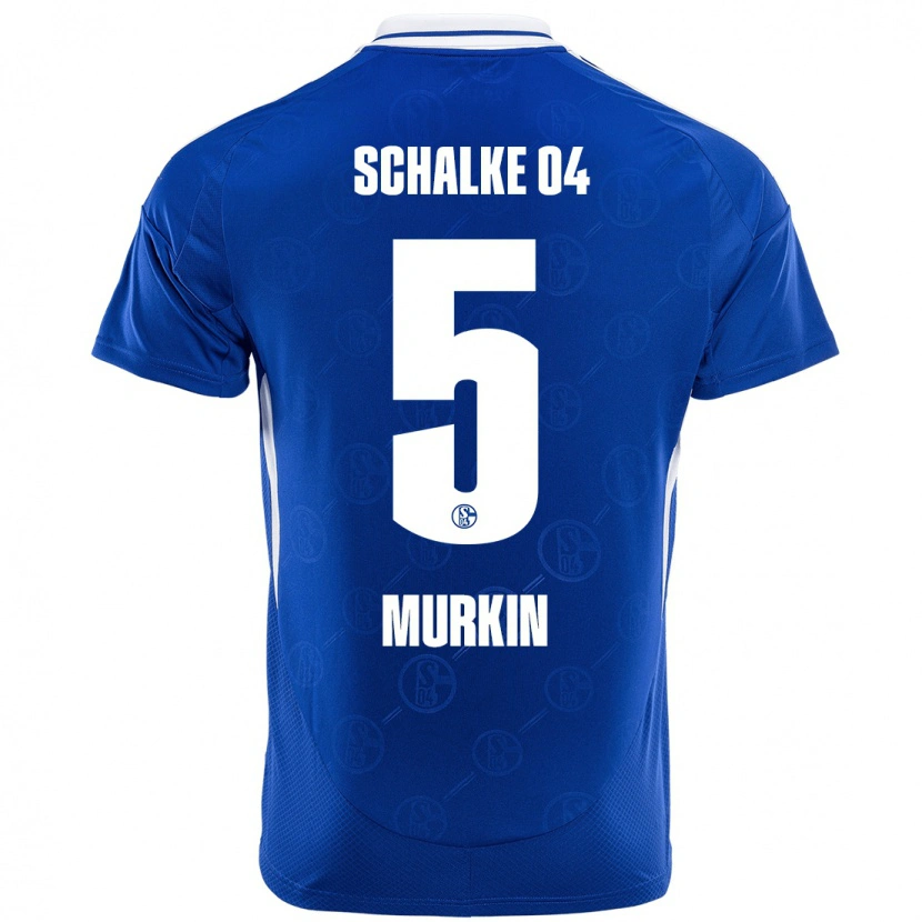 Danxen Homme Maillot Derry Murkin #5 Bleu Royal Tenues Domicile 2024/25 T-Shirt