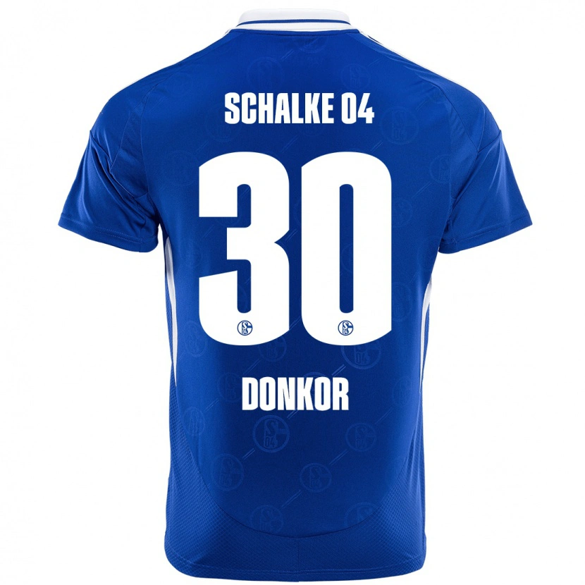 Danxen Homme Maillot Anton Donkor #30 Bleu Royal Tenues Domicile 2024/25 T-Shirt