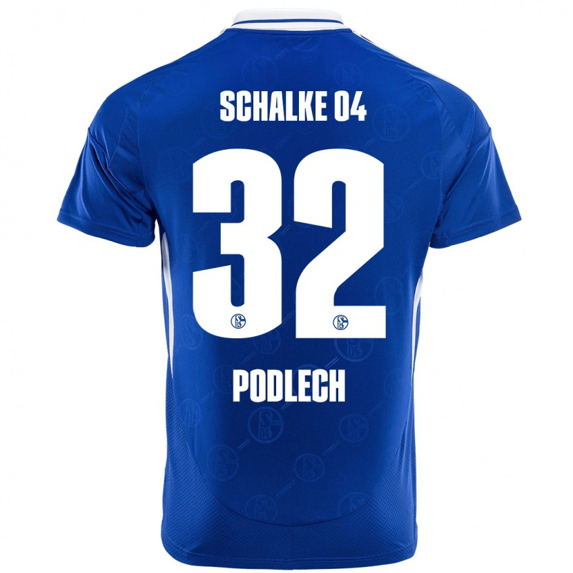 Danxen Homme Maillot Luca Podlech #32 Bleu Royal Tenues Domicile 2024/25 T-Shirt