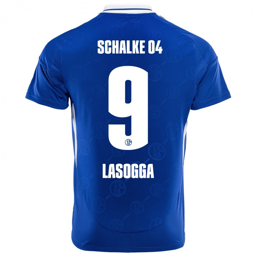 Danxen Homme Maillot Pierre-Michel Lasogga #9 Bleu Royal Tenues Domicile 2024/25 T-Shirt